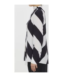 Valentino Garavani Crepe De Chine Strhype Shirt -Serene Styles c61984a48967ac5b3424135070d30aff