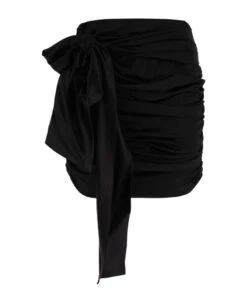 Dolce & Gabbana Stretch Silk Satin Short Skirt