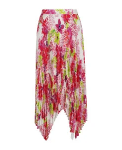 Versace Creped Pleated Skirt