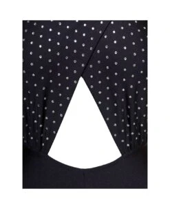 Black Halterneck Jumpsuit With Crystals In Polyamide Woman -Serene Styles d0668dd03136cc14b449e3662e38cae1