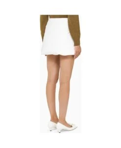 Prada White Padded Miniskirt 5 Prada White Padded Miniskirt -Serene Styles dee9b23b364bf0fa3edbe24a9a798847