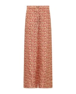 Versace Allover Silk Trousers