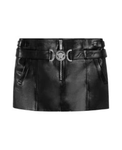 Versace Skirt Leather Leather