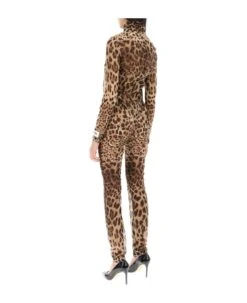 Dolce & Gabbana Leopard Print Silk Chiffon Jumpsuit -Serene Styles f13d381bbe98522edeabd63c1b73a238