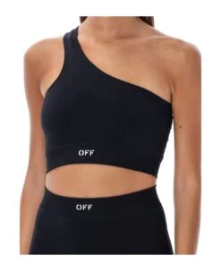 Off-White Off Stamp Seam Asymmetric Bra -Serene Styles f68c0814f7fd8e6057dca4738b74b9a4