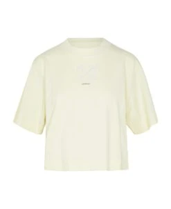 Off-White Cream Cotton T-shirt